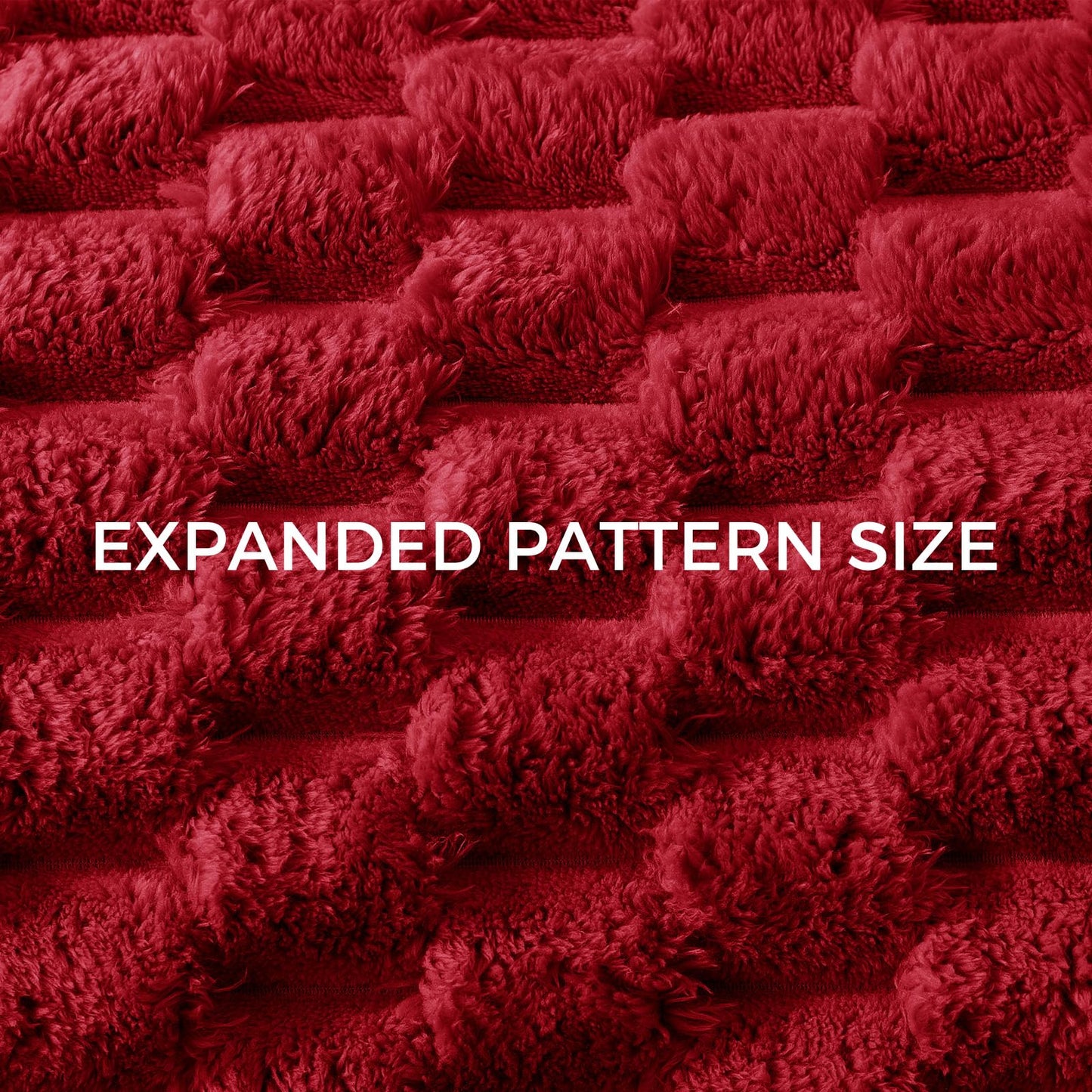 Whale Flotilla Throw Blanket for Couch with Jacquard Pattern, Fuzzy Soft Cozy Exquisite Blankets for All Season, Warm and Fluffy, 50x60 Inch, Red