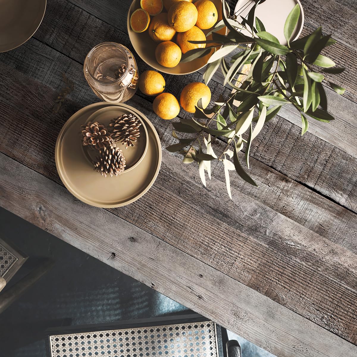 Livebor Gray Shiplap Peel and Stick Wallpaper Wood Contact Paper 17.7”x 120” Distressed Wood Wallpaper Peel and Stick Wooden Wall Gray Contact Paper Rustic Shiplap Plank for Walls and Countertops