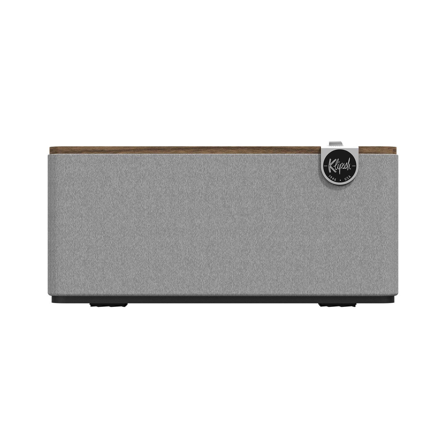 Klipsch The One Plus Premium Bluetooth Speaker System with Two 2.25” Full Range Drivers, 4.5” Woofer, Bluetooth 5.3 with Up to 40 ft. of Distance, Walnut