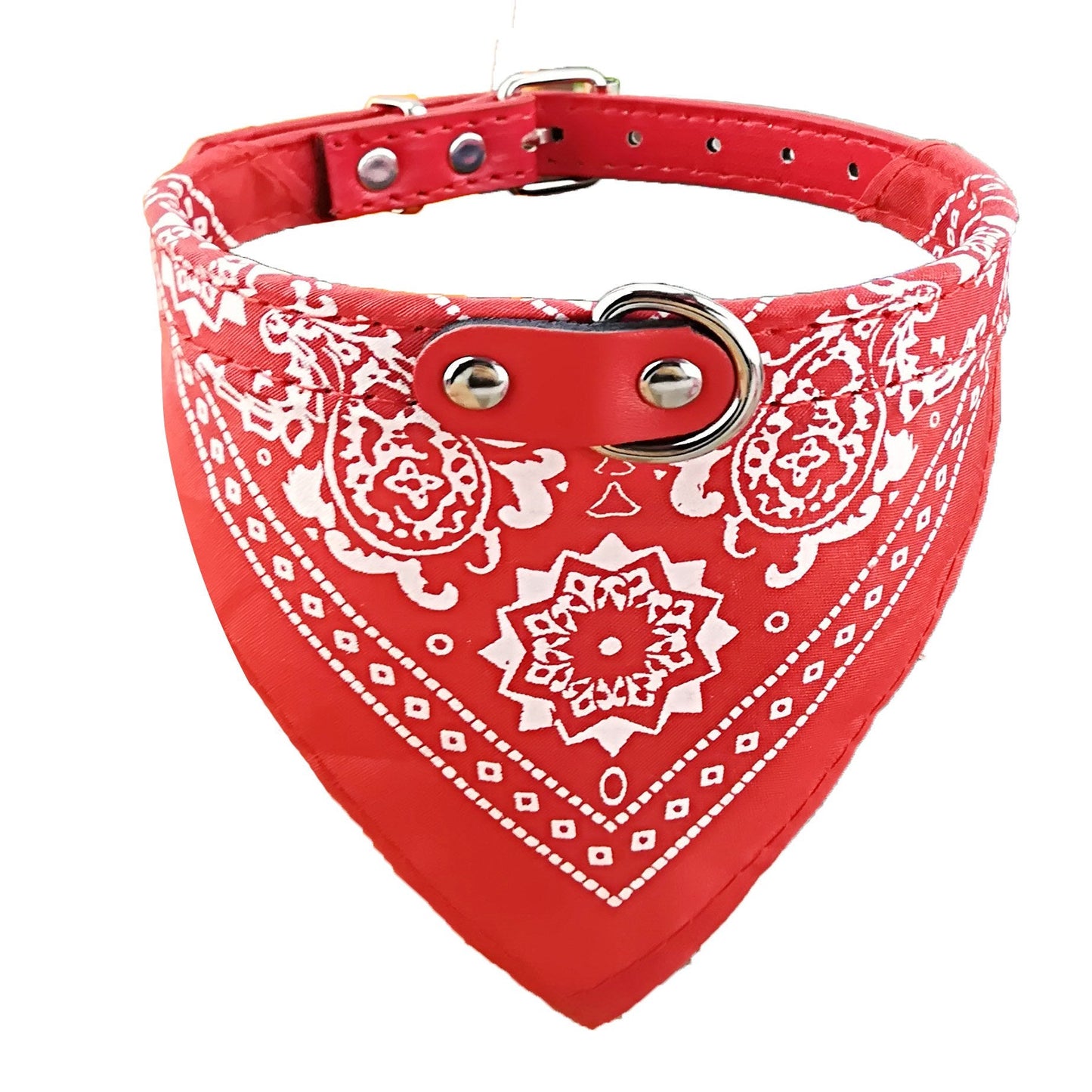 Fashion Dog Bandana Collar for Boys - Medium Puppy Collar - Black - S