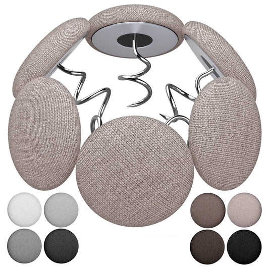 MAICOBI Bed Skirt and Upholstery Twist Pins – Flax Covered Button Pins for Securing Bed Skirts, Sofa Covers, Armchair Caddies, and Armrest Covers