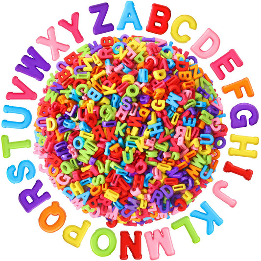 Augshy 700PCS White Letter Beads Alphabet Beads for Making DIY (6mm)