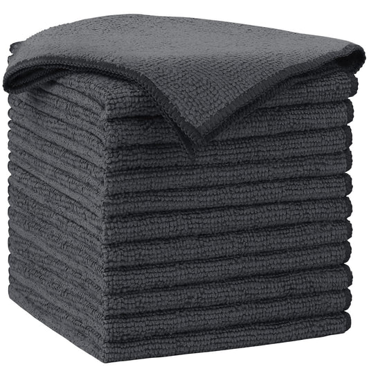 AIDEA Microfiber Cleaning Cloth-50PK, Soft Microfiber Towels for Cars, Absorbent Cleaning Rags, Lint-Free Streak-Free Wash Cloths for House, Kitchen, Window(12in.x12in)