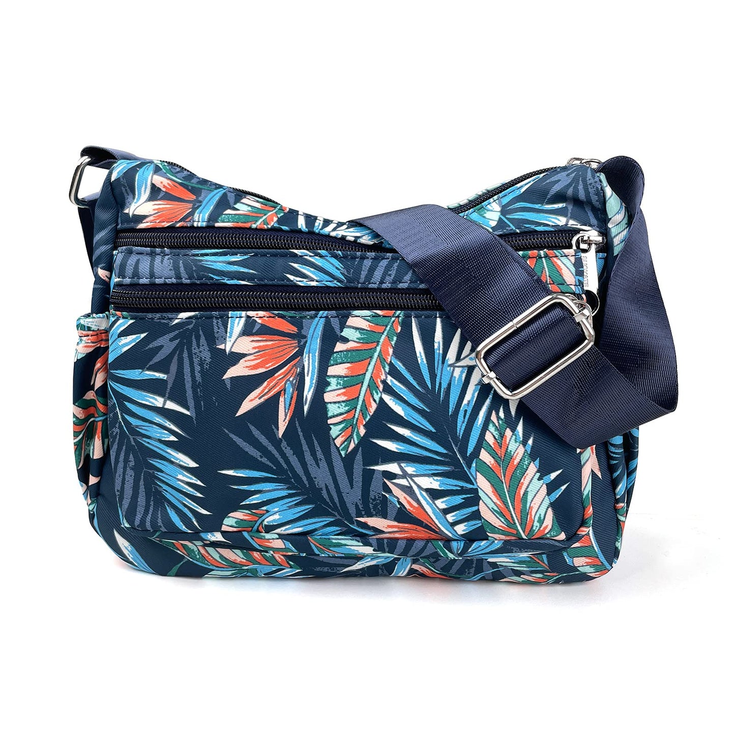 NOTAG Shoulder Bags for Women Nylon Floral Crossbody Purses Water Resistant Messenger Bags Pocketbooks (BJY)