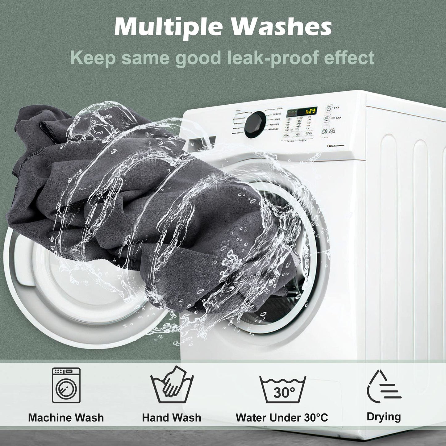 INVENHO Washable Pee Pads for Dogs 72"x72" Reusable Dog Pads Extra Large Upgrade Non-Slip Dog Pee Pads Heavy Absorbency Puppy Pee Pads Quick Dry Whelping Pads/Waterproof Puppy Training Pad