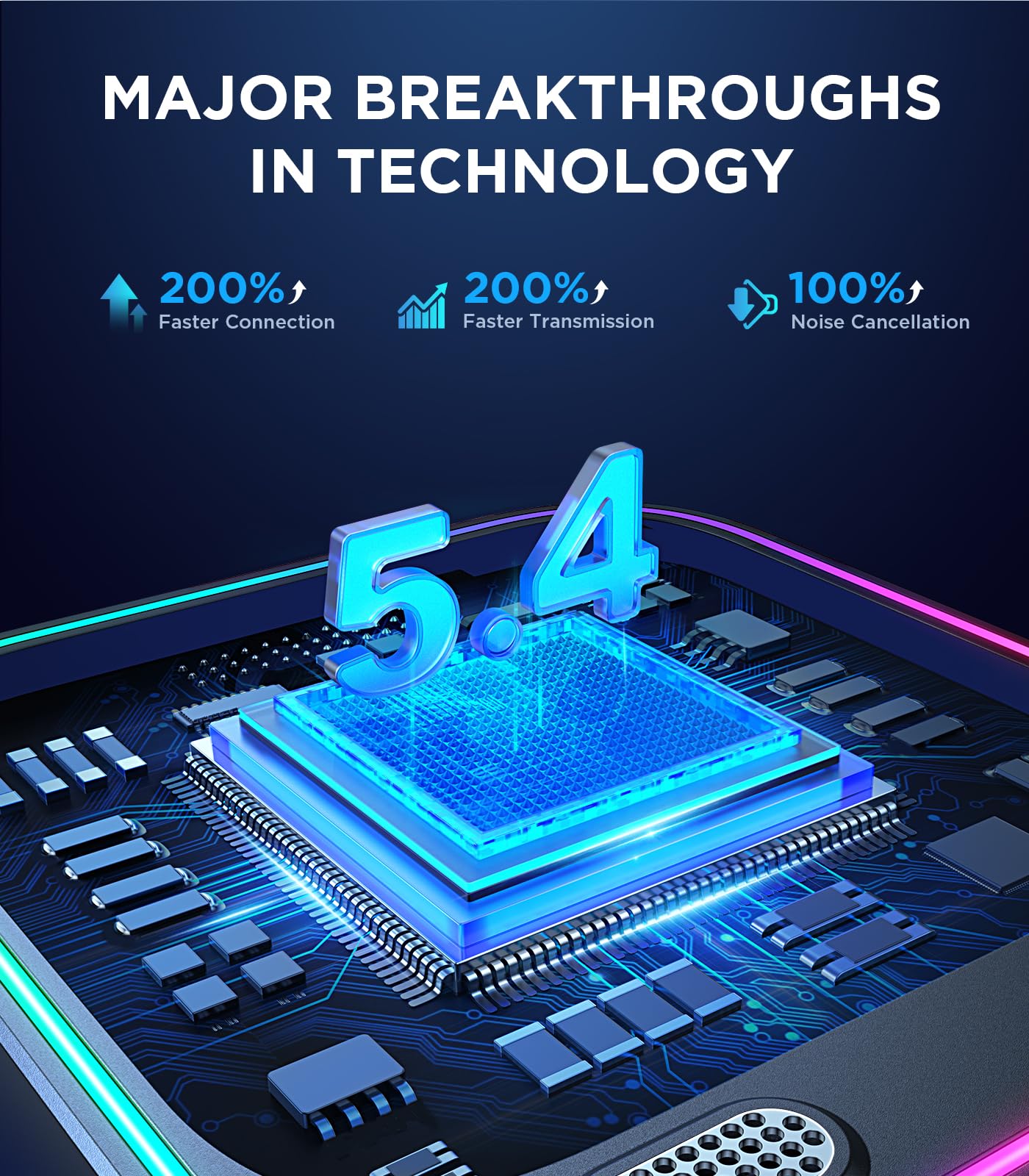 JOYROOM Bluetooth 5.4 AUX Car Adapter[2025 Upgrade] [Stronger Dual Mics& Noise Cancellation] [Multifunction Button& Plug-and-Play] Bluetooth Receiver for Car Music/Hands-Free Calls/Stereo Audio, Black