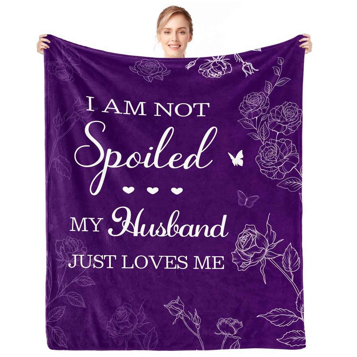 CENSIHER Gift for Wife from Husband to My Wife Blanket Wedding Anniversary Romantic Gifts for Women Birthday Christmas Valentine's Mother's Day Healing Thoughts Blanket Presents for Her