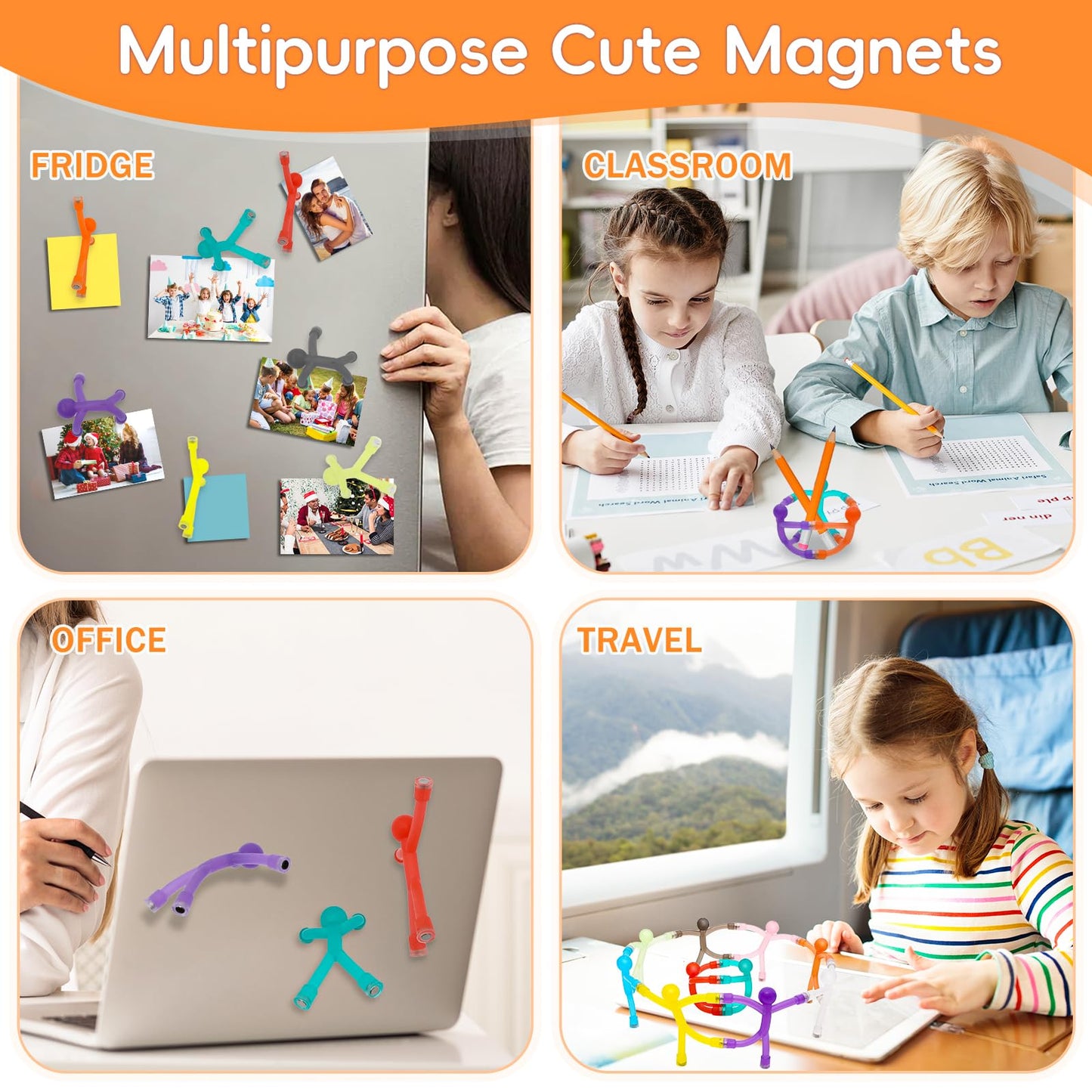 10 Pack Fridge Magnets Men, Cute Refrigerator Magnets, Funny Magnetic People Magnets for Adults, Lockers, Fridge, Office, Classroom Decoration