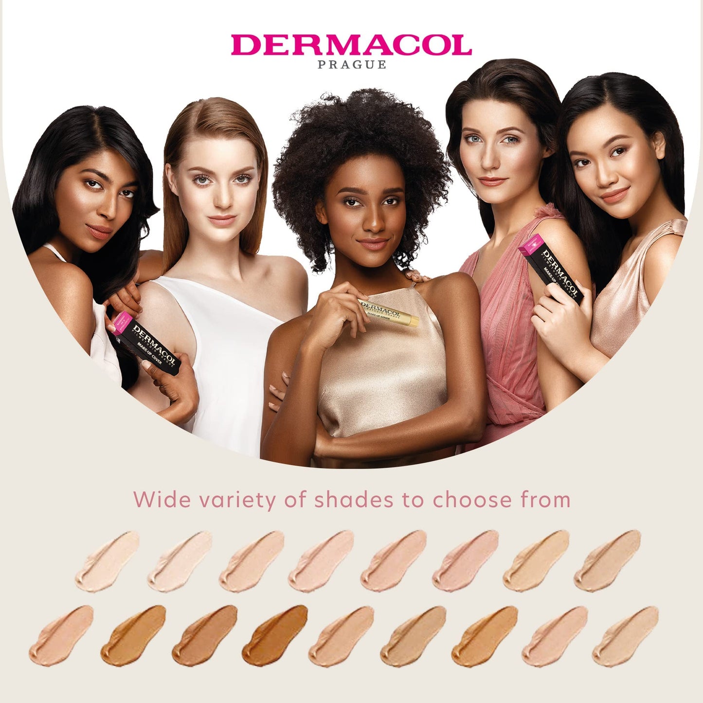Dermacol - Mini Full Coverage Foundation 13g, Liquid Makeup Matte Foundation with SPF 30, Waterproof Foundation for Oily Skin, Acne, & Under Eye Bags, Long-Lasting Makeup Products Shade- 207