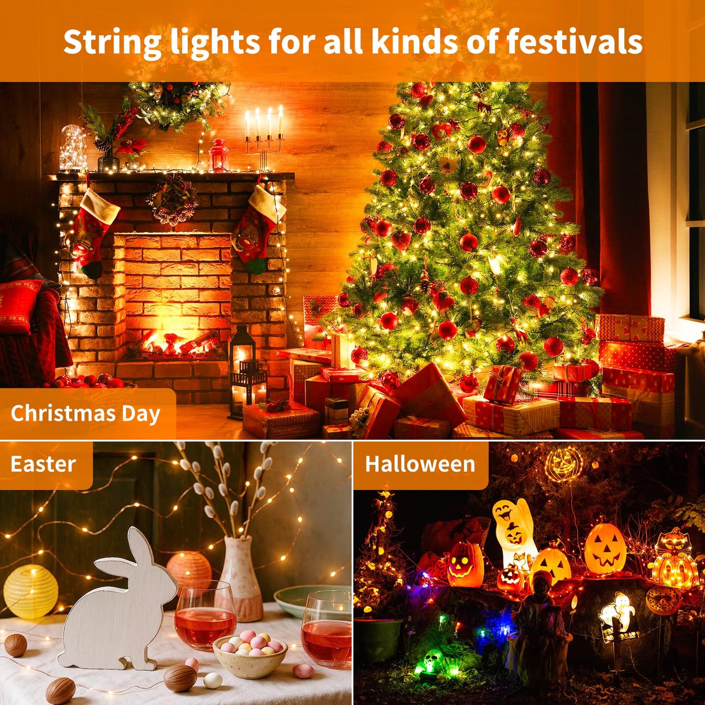 TingMiao 6 Pack Fairy Lights Battery Operated 7.2 ft 20 LED Mini String Lights Waterproof Copper Wire Firefly Starry Lights for Wedding Bedroom Party Christmas Decor(Warm White)