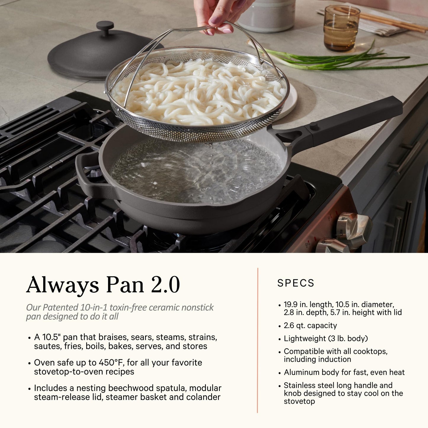 Our Place Cookware Set - Complete 13-Piece Set Including Always Pan 2.0, Mini Always Pan, Perfect Pot, and Mini Perfect Pot | Multifunctional, Toxin-Free Nonstick | Replaces 36 Pieces | Steam