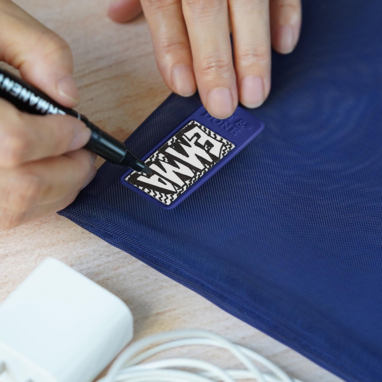 Pack of 3 Nylon Zipper Mesh Pouch Set with Name Tab - Premium Travel Organizers - Mesh Bags for Ultimate Organization - Ideal for Diaper Bag and Makeup Storage - Espresso Brown.