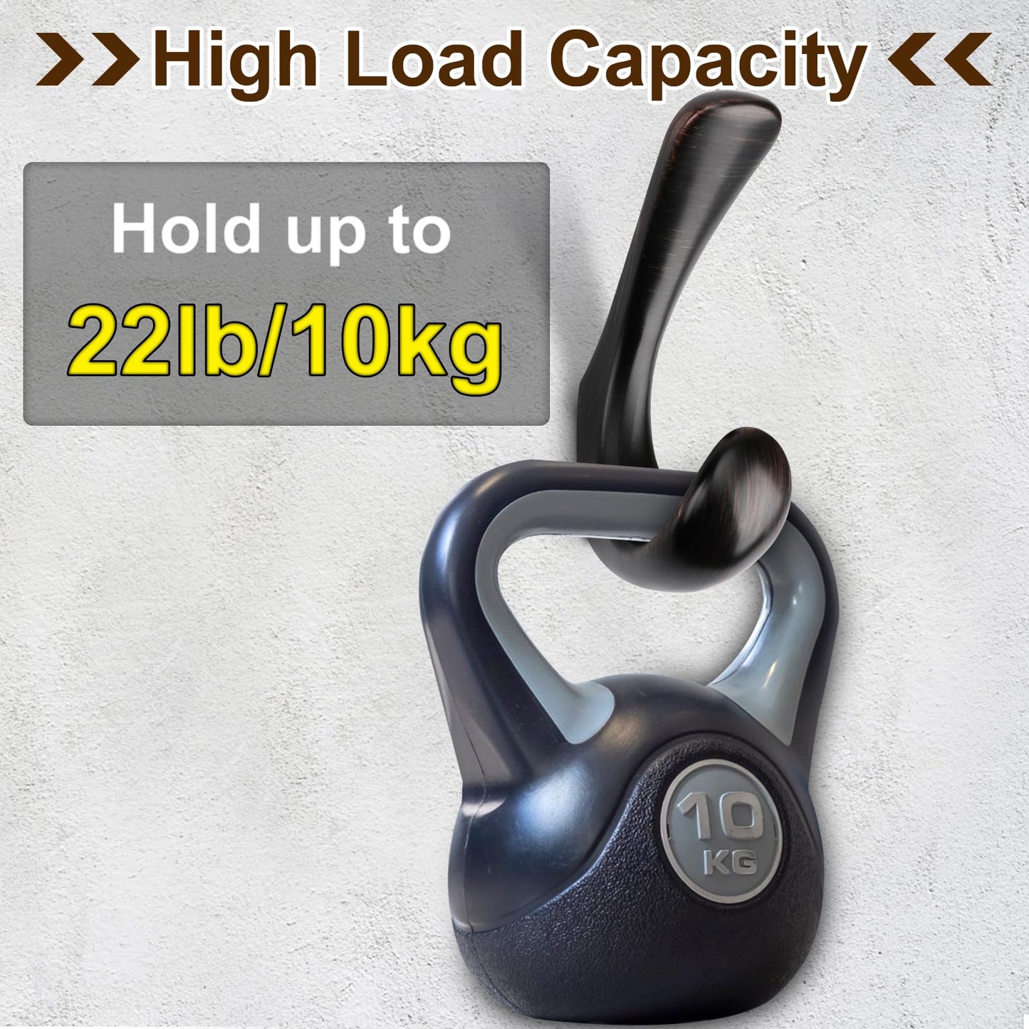 Metaliby 4 Pack Towel Hooks for Bathrooms Wall Mounted, Oil Rubbed Bronze Bathroom Hooks for Towels, Robe & Towel Hook for Wall, Modern Bath Towel Hook