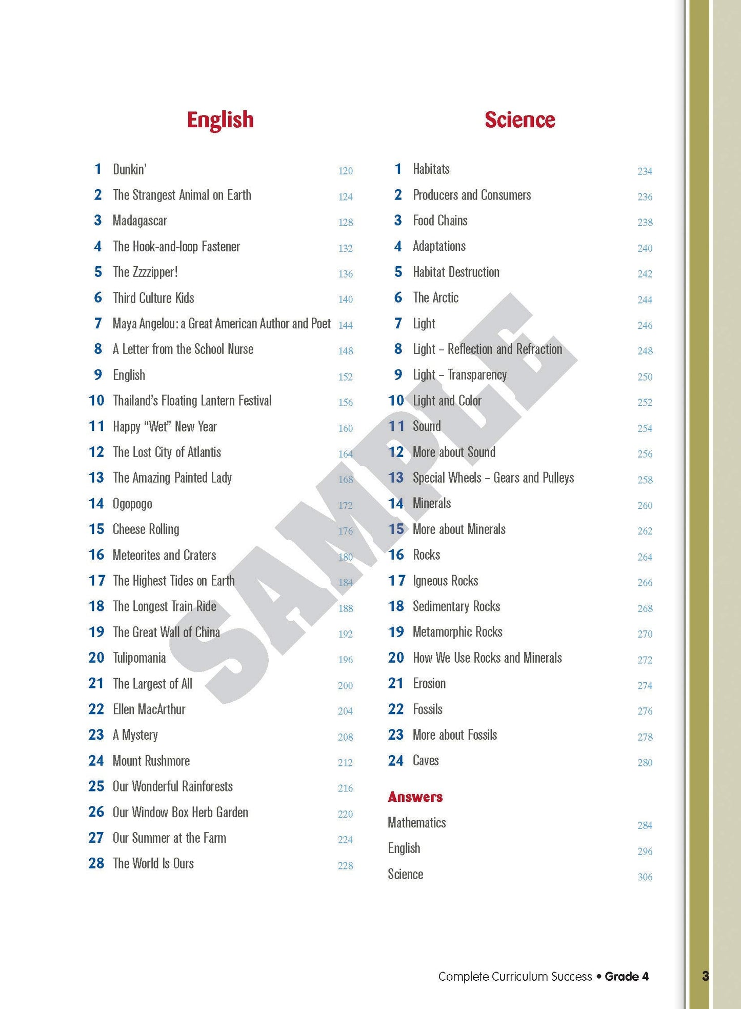Complete Curriculum Success Grade 4