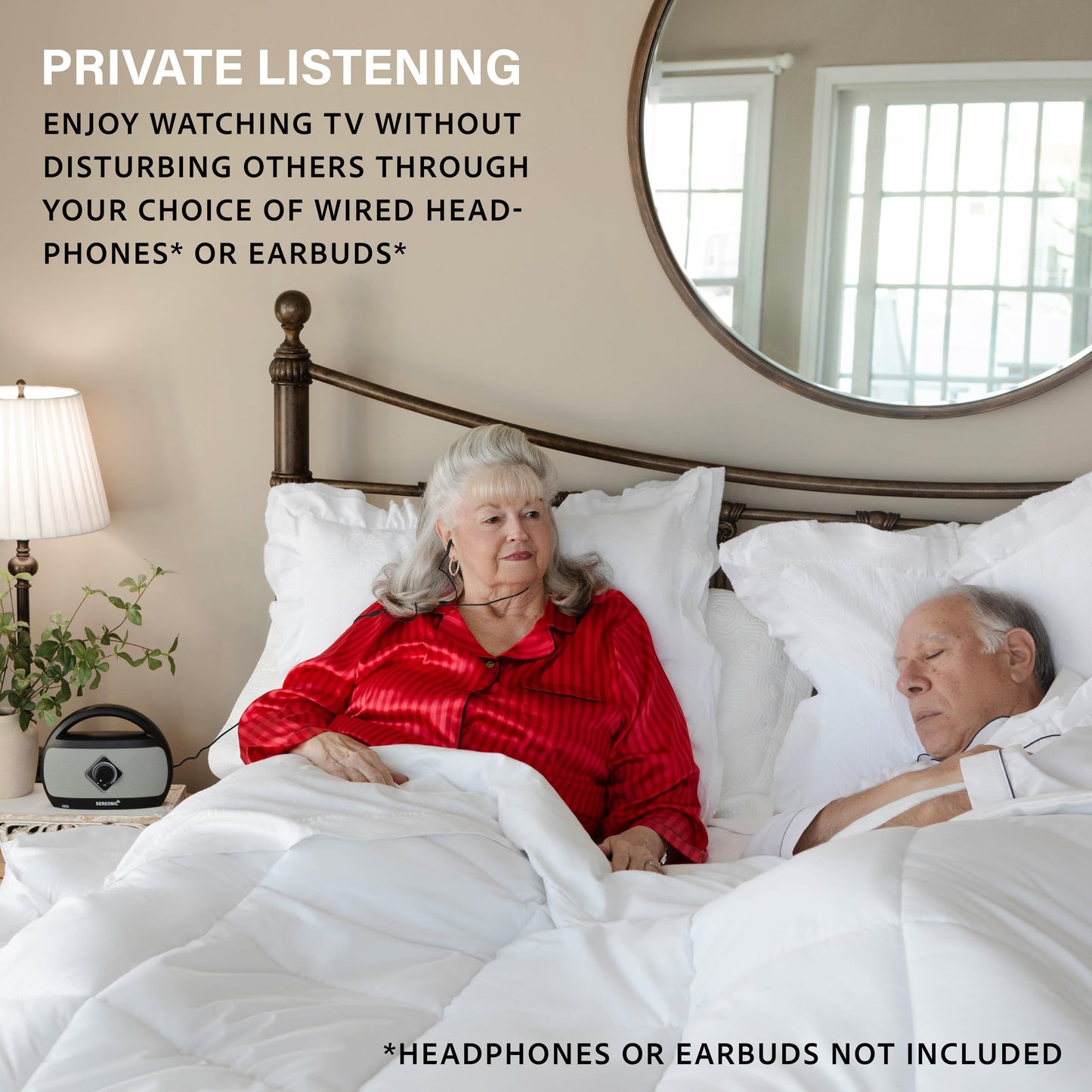 Portable Wireless TV Speakers for Smart TV - Ideal for TV Watching Without The Blaring Volume - Wireless Speakers Designed for Hard of Hearing and Seniors – Compatible with TV Streaming Audio