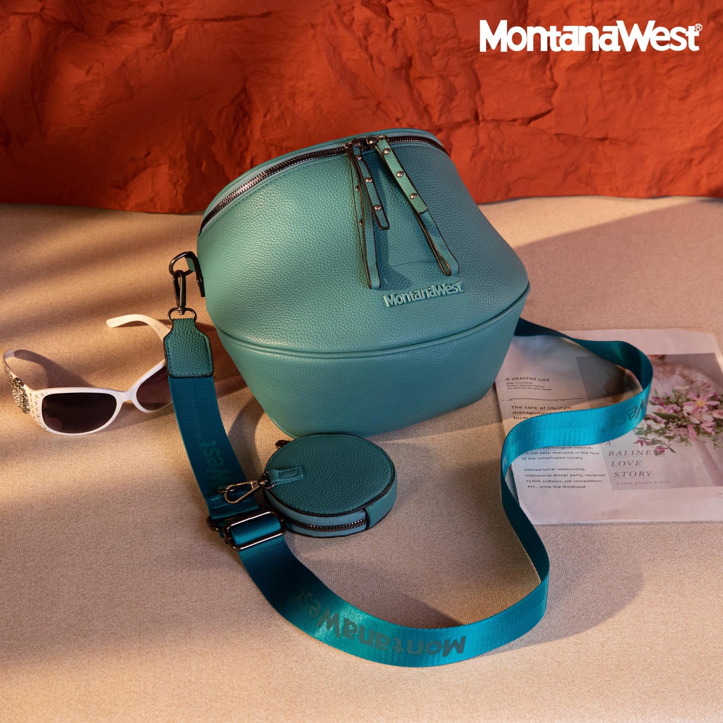 Montana West Crossbody Bags Bum Bag for Women Large Sling Bag with Adjustable Strap and Coin Purse