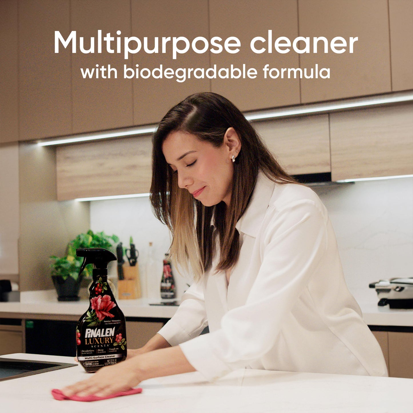 PINALEN Luxury Scent Liquid Multipurpose Cleaner - Sunrise Memories - 28 fl oz - All Purpose Cleaner for Kitchen, Bathroom & Surfaces