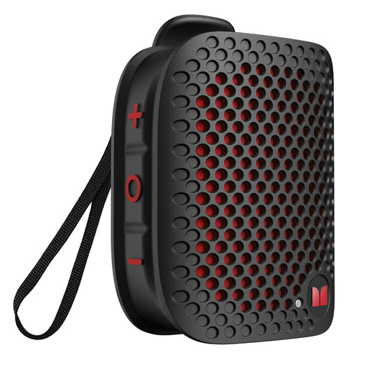 Monster Blaster Micro Wearable Bluetooth Speaker, Clip-On Wireless Small Portable Speaker with Built-in Mic (Non-Magnetic), IPX7 Waterproof, TWS, Hands-Free Music/Calls for Work/Cycling/Running, Black
