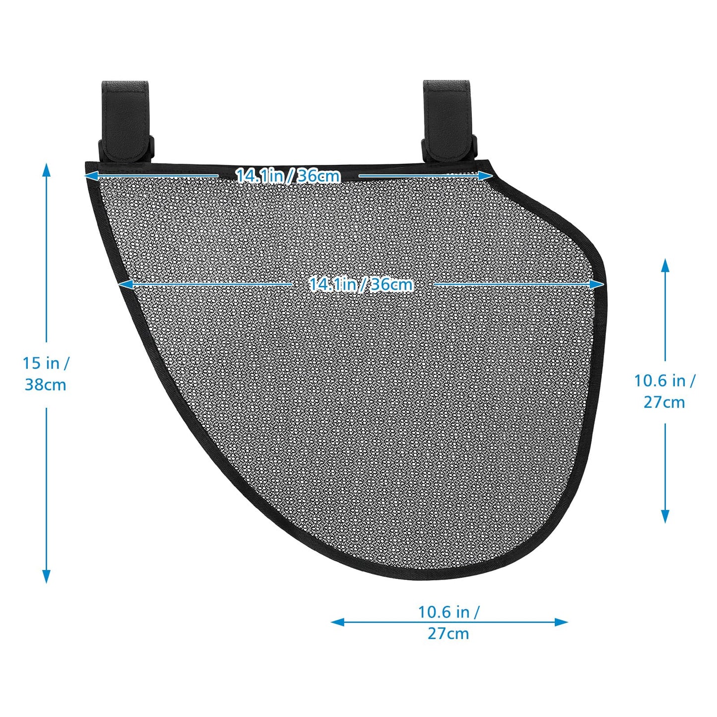 Accmor Universal Stroller Organizer, Side Sling Stroller Organizer, Mesh Cargo Net Stroller Storage Caddy, Stroller Bag Accessories Fits for Uppababy, Nuna, Baby Jogger, Britax, Doona Strollers