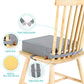 Toddler Booster Seat for Dining Table, Stronger Support Non-Slip Bottom Booster Seat for Kitchen Chair 2 Adjustable Straps Portable Travel and Home Increasing Booster Cushion Kid Baby(Grey)