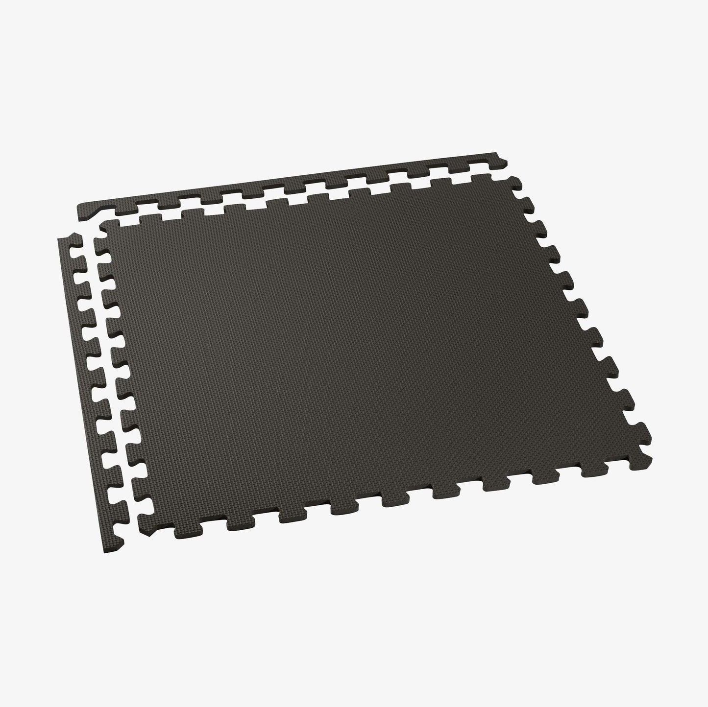 We Sell Mats Foam Interlocking Square Floor Tiles with Borders, (Each 2 x 2 Feet), 16 SQFT (4 Tiles + Borders) - Black, 16 square feet (4 tiles) (M24-10M)