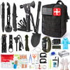 Survival Kits,222 PCS Emergency Survival Gear First Aid Kits with Molle System Compatible Bag Outdoor Camping Gear Emergency Kits for Hunting,Hiking,Fishing, Gifts for Men Women