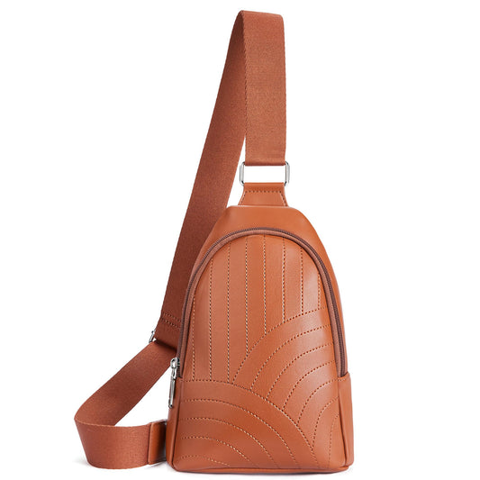 BOSTANTEN Sling Bag for Women Crossbody Bag Cross Body Travel Purse Quilted Vegan Leather Small Fanny Pack