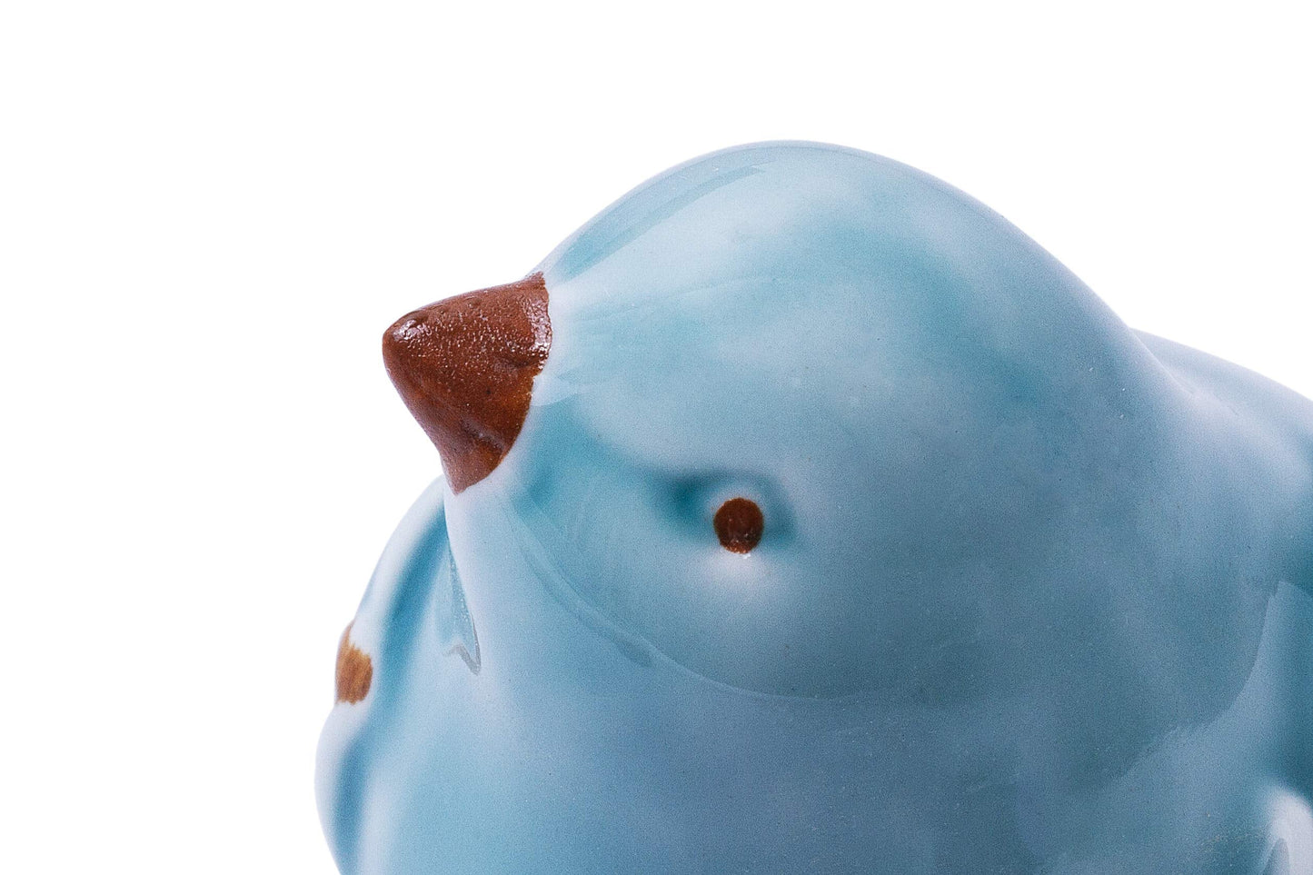 FICITI Distressed Finish Ceramic Bird Figurine Home Decor - Assorted Set of 3