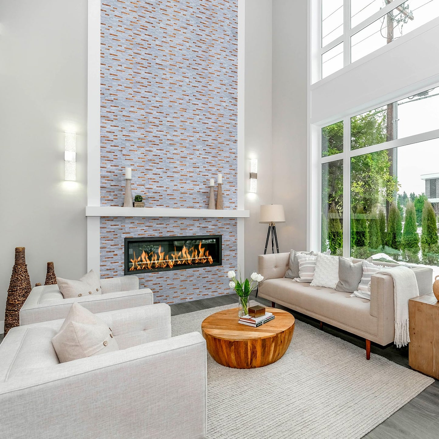 Midcard 10 Sheets Peel and Stick Backsplash PVC Wall Tile,for Kitchen Backsplash