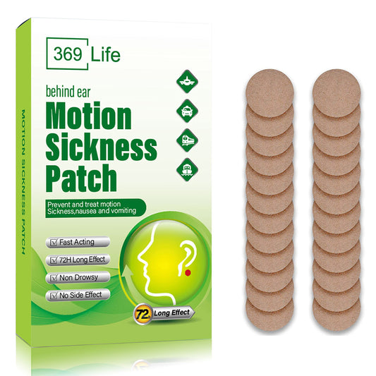 Motion Sickness Patches for Car and Boat Rides, Ships, Cruise and Airplane & Other Forms of Transport - Travel Essentials, for Adults and Kids (24 Count)