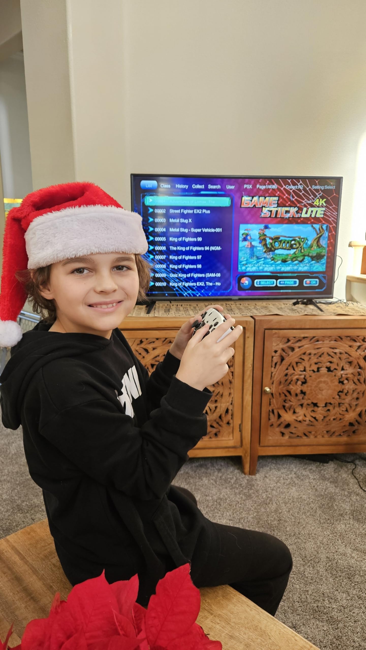 Boltz Retro Stick Gaming Stick – Retro Gaming Console with 40,000+ Classic Video Games, 9 Emulators, 128GB Storage, Plug & Play 4K HDMI Output, Includes 2 Wireless 2.4GHz Controllers