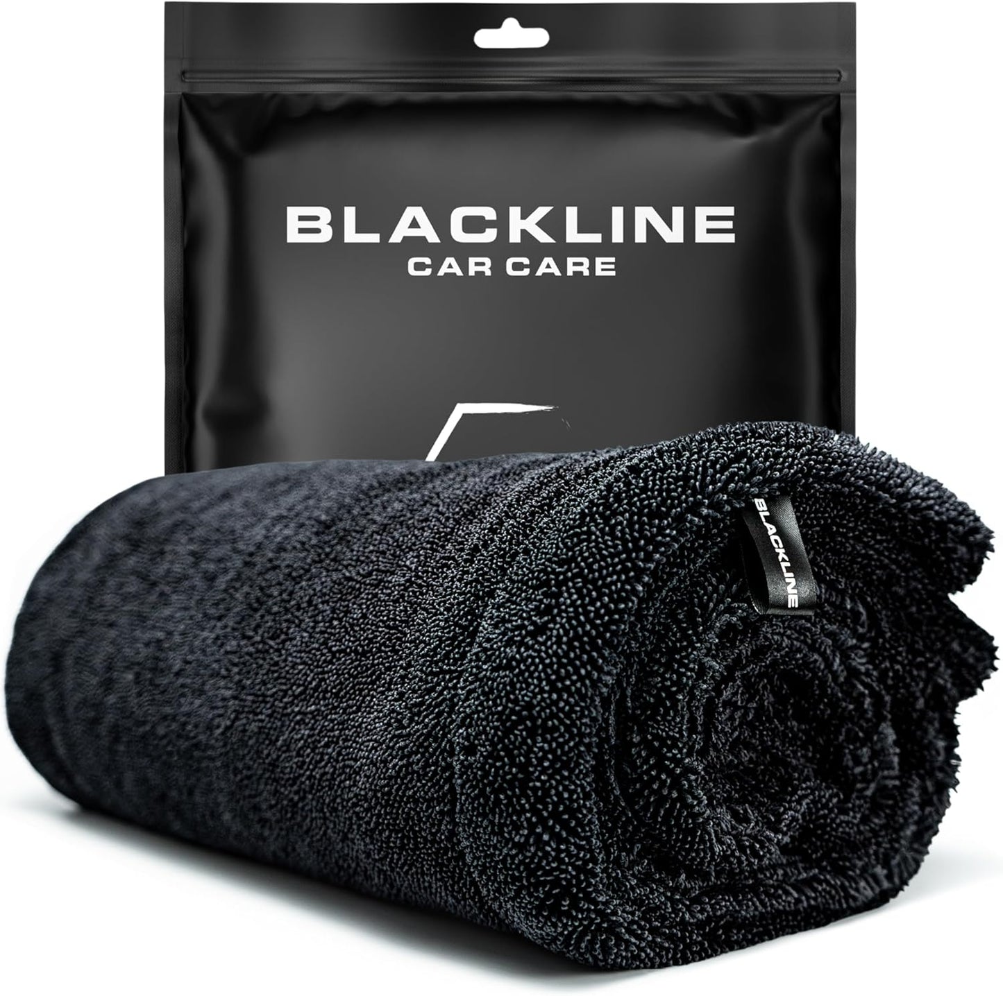 Blackline Car Drying Towel - 2ft x 3ft XL, Popular Pick Among Detailing Pros - 1300 GSM Microfiber - Absorbs Over 8lbs of Water - Leaves No Streaks, Spots or Scratches - Dries an Entire Vehicle