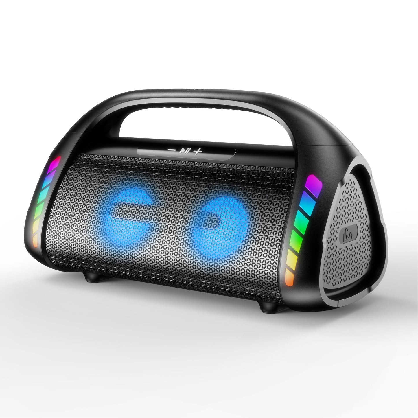 Bluetooth Speaker,100W Loud Speakers Bluetooth Wireless with Deep Bass, Portable Bluetooth Speakers Wireless with Power Bank, LED Lights,Waterproof, 30hours Playtime for Outdoor Home-LFS