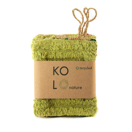 Zero Waste Natural sponges for dishwashing Handmade Eco Reusable unsponges Recycling sponges Kitchen Dish Scrubber 3 in Set