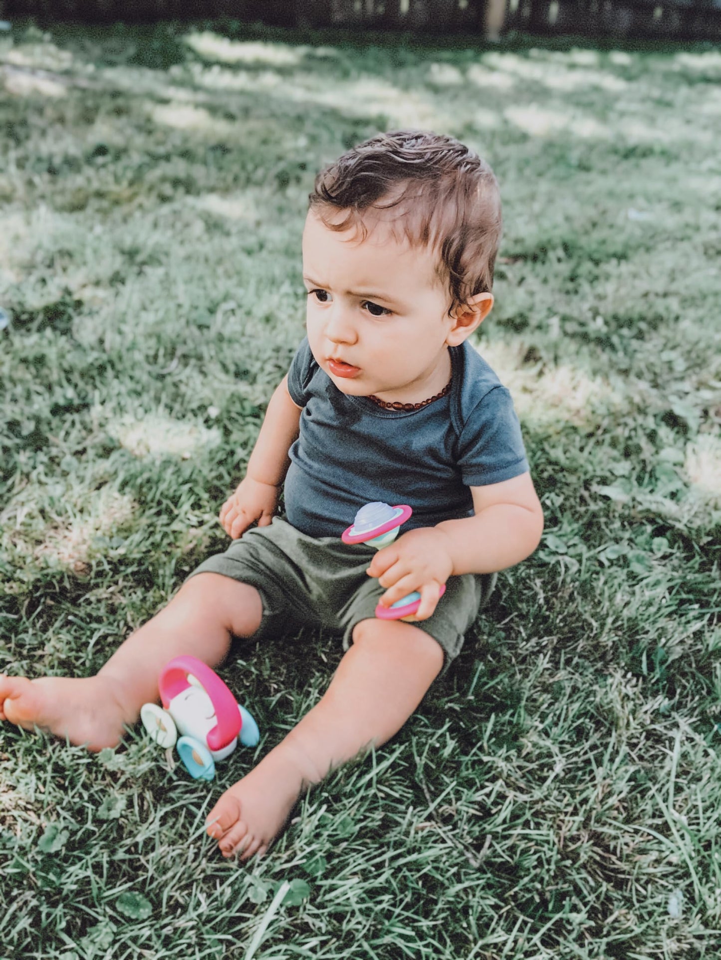 BaBeloved Mini Dumbbell Baby Teething Toys Multiple Sensory Montessori Durable Exercises Workout Soft Food-Grade Teethers for Babies Rattling Teething Relief, Chew Baby Toys 0-6 Months, BPA Free