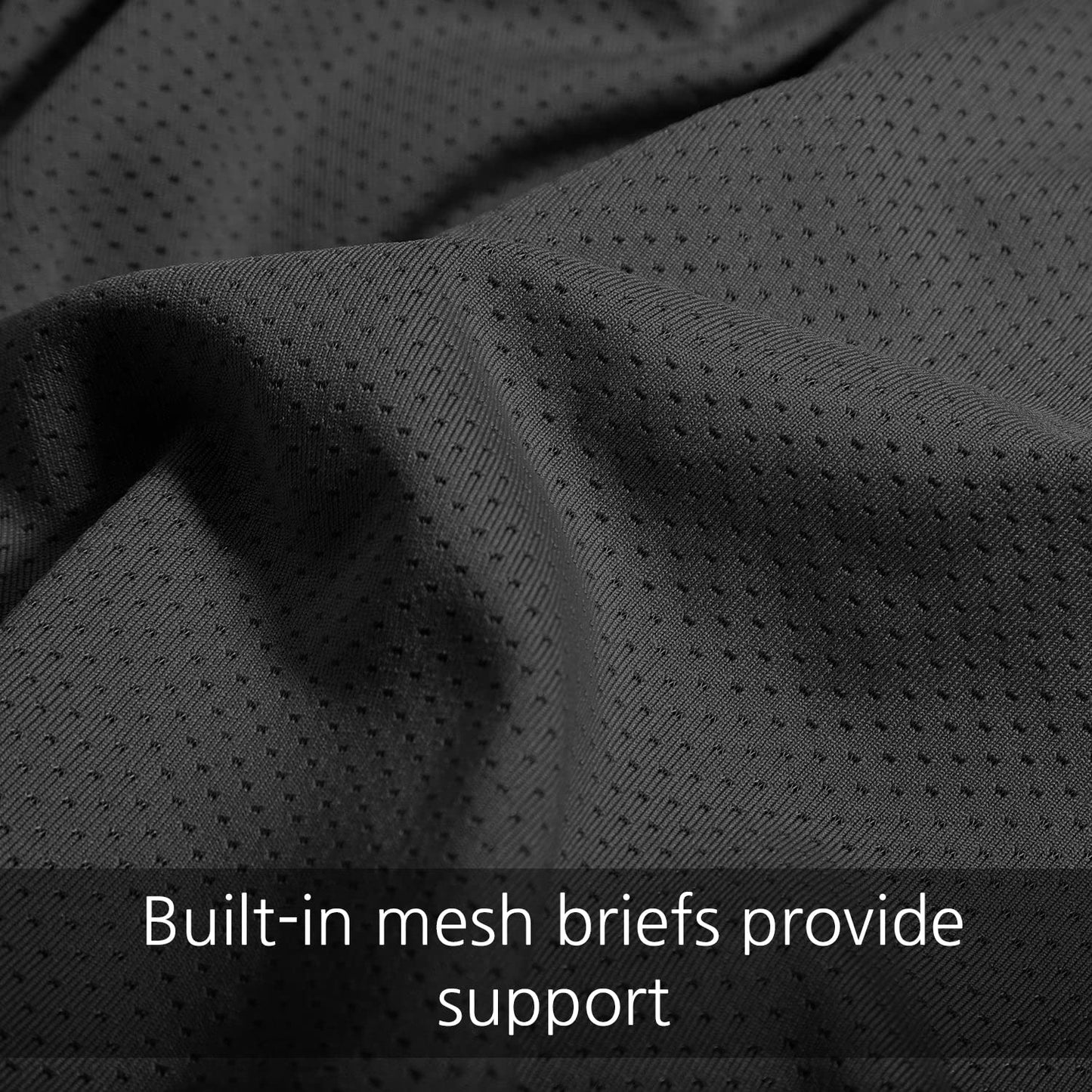 baleaf Men's 5" Running Athletic Shorts Zipper Pocket for Workout Gym Sports Lightweight Quick Dry Gray Size L