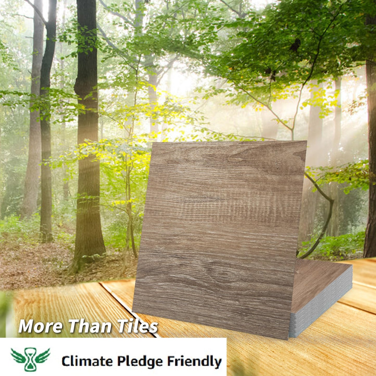 Art3d Peel and Stick Vinyl Floor Tiles 30-Pack 12 x 12 inch, Self Adhesive Waterproof Flooring Wood Planks for Kitchen, Dining Room, Bedrooms, Cover 30 Sq. Ft, Light Brown Ash