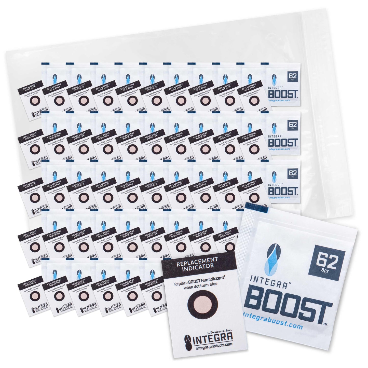 2-Way Humidity Control Pack - Preserve Flavor & Control Humidity at 62% RH - Moisture Absorber for Herbs, Spices & More - 8 Gram (Pack of 20)