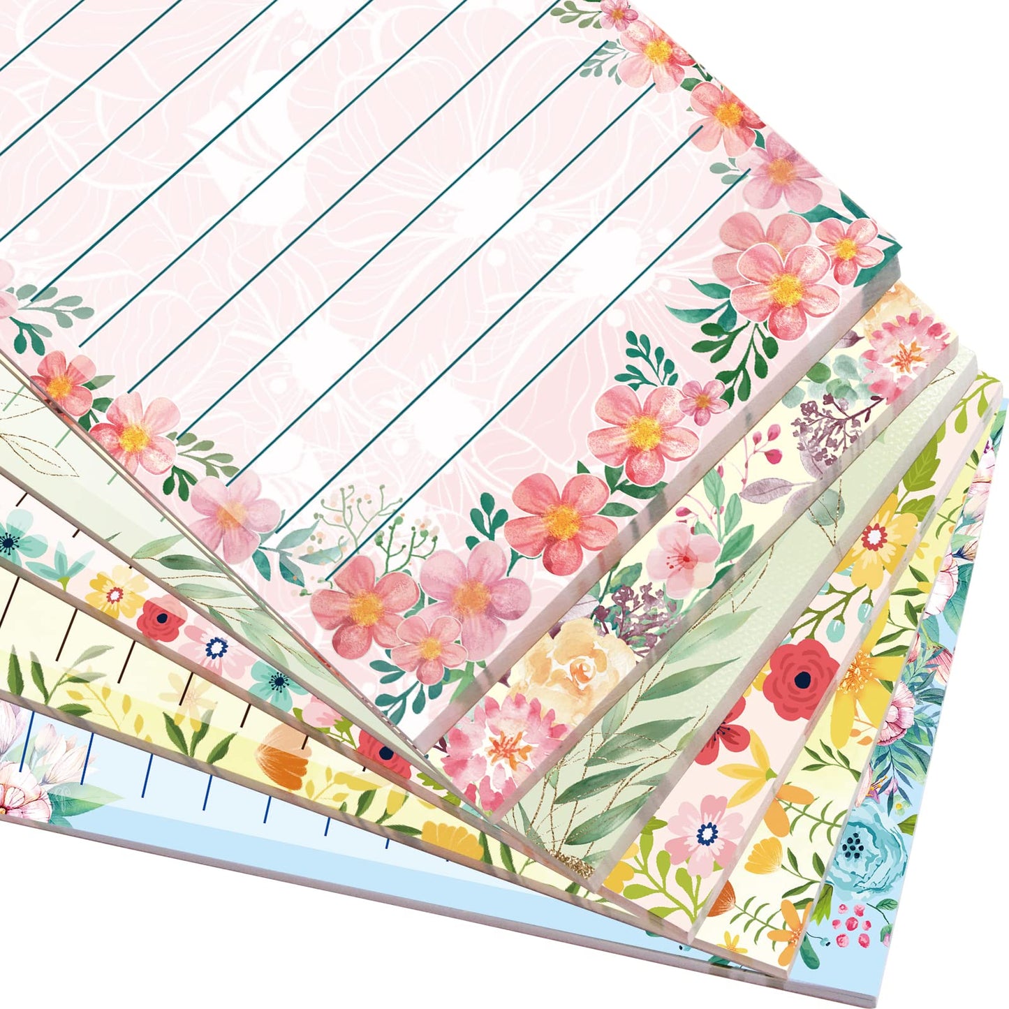 Fancy Land Religious Magnetic Notepads Floral to Do List for Fridge Christian Memo Pads 6 Pack