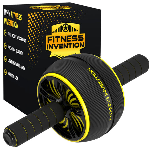 Ab Roller Wheel - Ab Wheel Roller & Knee Mat - Rueda Para Abdominales - Abdominal Wheel - Abs Roller for Men & Women - Home Gym Equipment