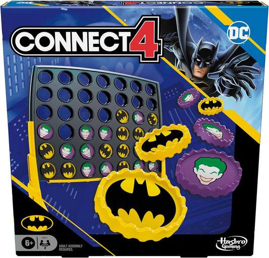 Connect 4 Batman Game | Batman-Themed 4 in a Row Game | Ages 6 and Up| for 2 Players | Strategy Board Games for Kids and Families (Amazon Exclusive)