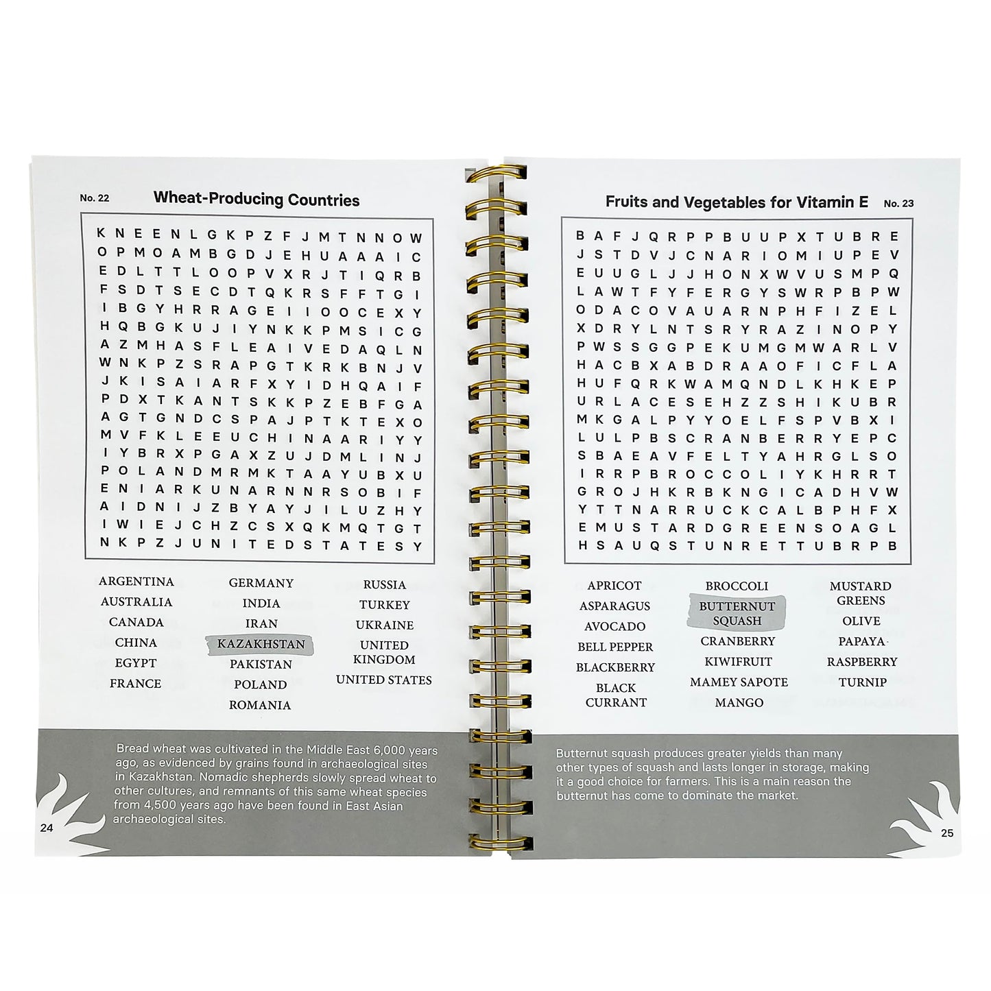 Smithsonian Word Search Gardens & Plants - Beautiful Botanicals Spiral-Bound Puzzle Multi-Level Word Search Book for Adults Including More Than 200 Puzzles (Brain Busters)