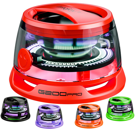 Portable Bluetooth Speakers Wireless,Shower Speaker Waterproof IPX7 G200 Pro with Upgraded Bluetooth 5.4, Magnetic Phone Stand, Mini Outdoor Speaker with RGB Light for Home/Travel/Bathroom-Red