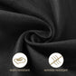 Ascoza 2pack 108 Inch Black Round Tablecloth in Polyester Fabric for Wedding/Banquet/Restaurant/Parties