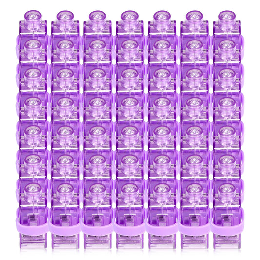 CALIFORNIA CADE ELECTRONIC Finger Lights, 50Pcs Finger Flashlights for Kids Adult Glow in the Dark Party Favors Bulk, Light Up Finger Light for Classroom Prizes Trick or Treating Goodie Bags - Purple