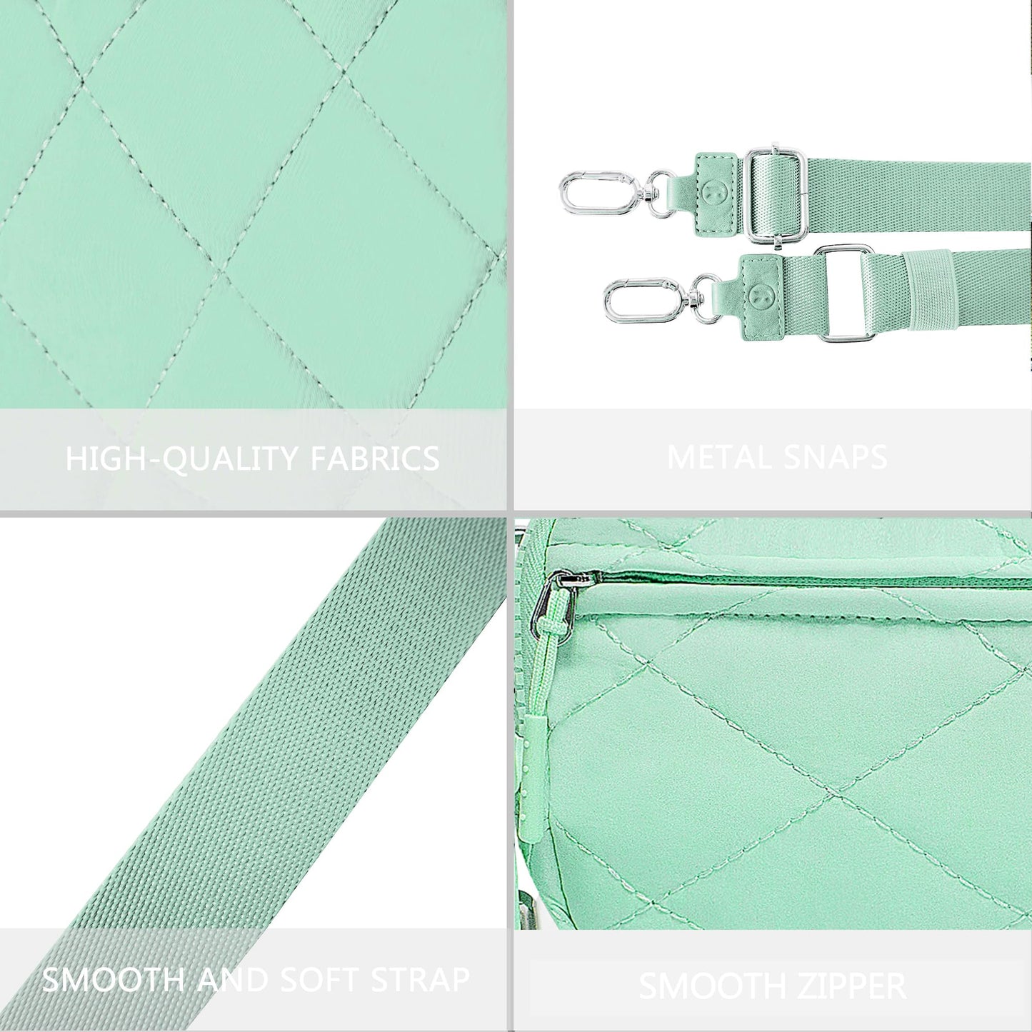 DOYOGI Wristlet Wallets for Women,Small Crossbody Bags Shoulder Handbag,Phone Organizer (Green)