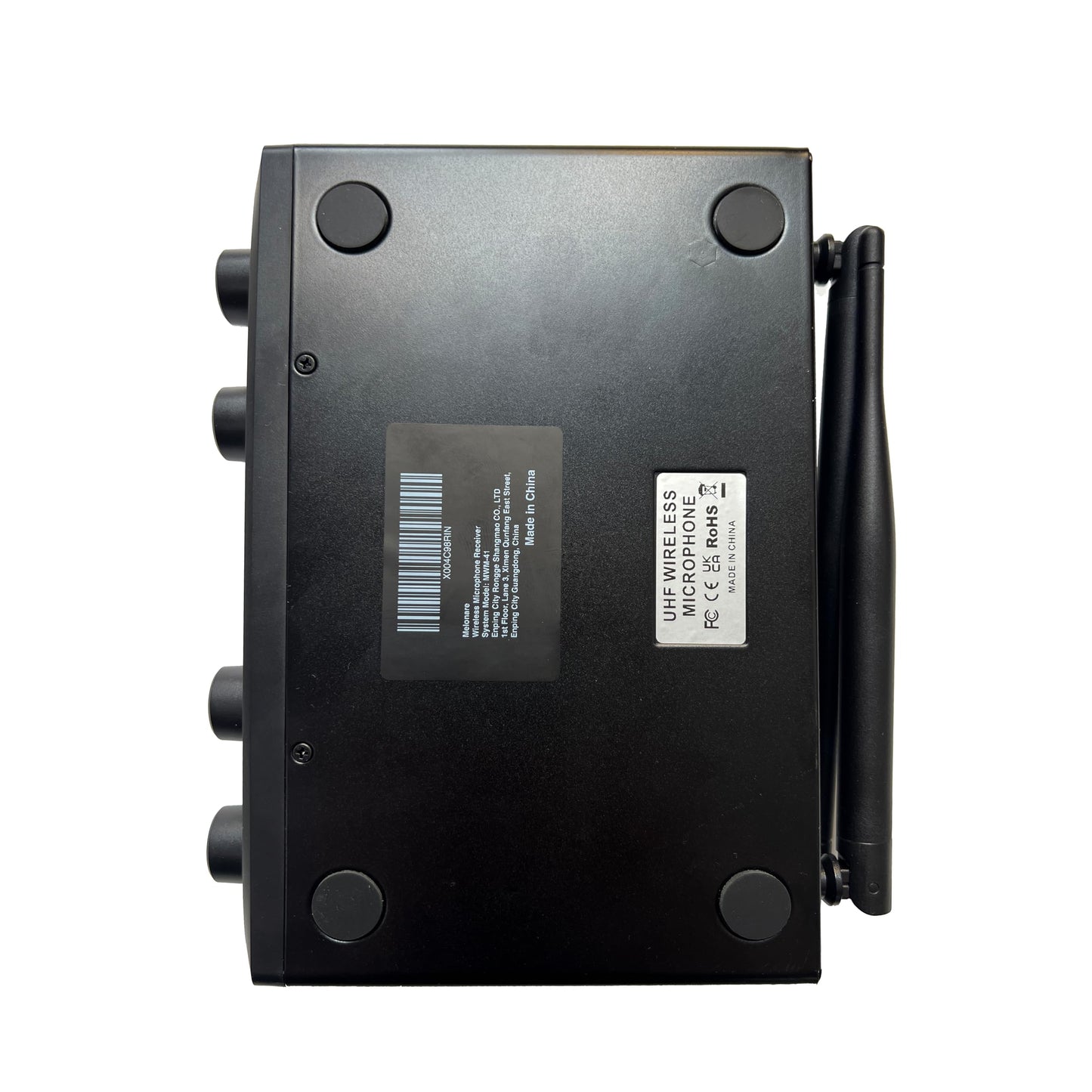 MELONARE 4-Channel Wireless Microphone System, UHF Compact Cordless Mic Set w/ 4x10 Frequencies, 200ft Range, Dynamic Handheld Microphone for Singing, Karaoke, Church, DJ, Wedding (MWM-41-4H)