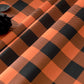 Essifunia Gingham Plaid Tablecloth - Rectangular 58x102 Inch Water Resistant Halloween Decorations Table Cloth for Indoor Use - Seasonal Fall Harvest Table Cover for Kitchen, Picnics, and Parties