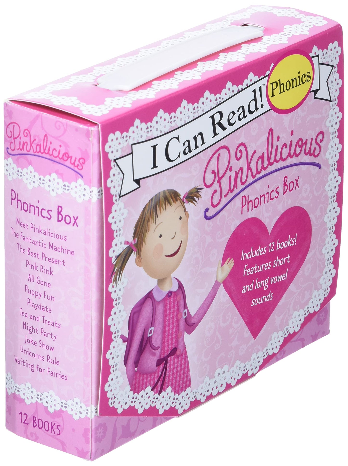 Pinkalicious 12-Book Phonics Fun!: Includes 12 Mini-Books Featuring Short and Long Vowel Sounds (I Can Read Phonics)