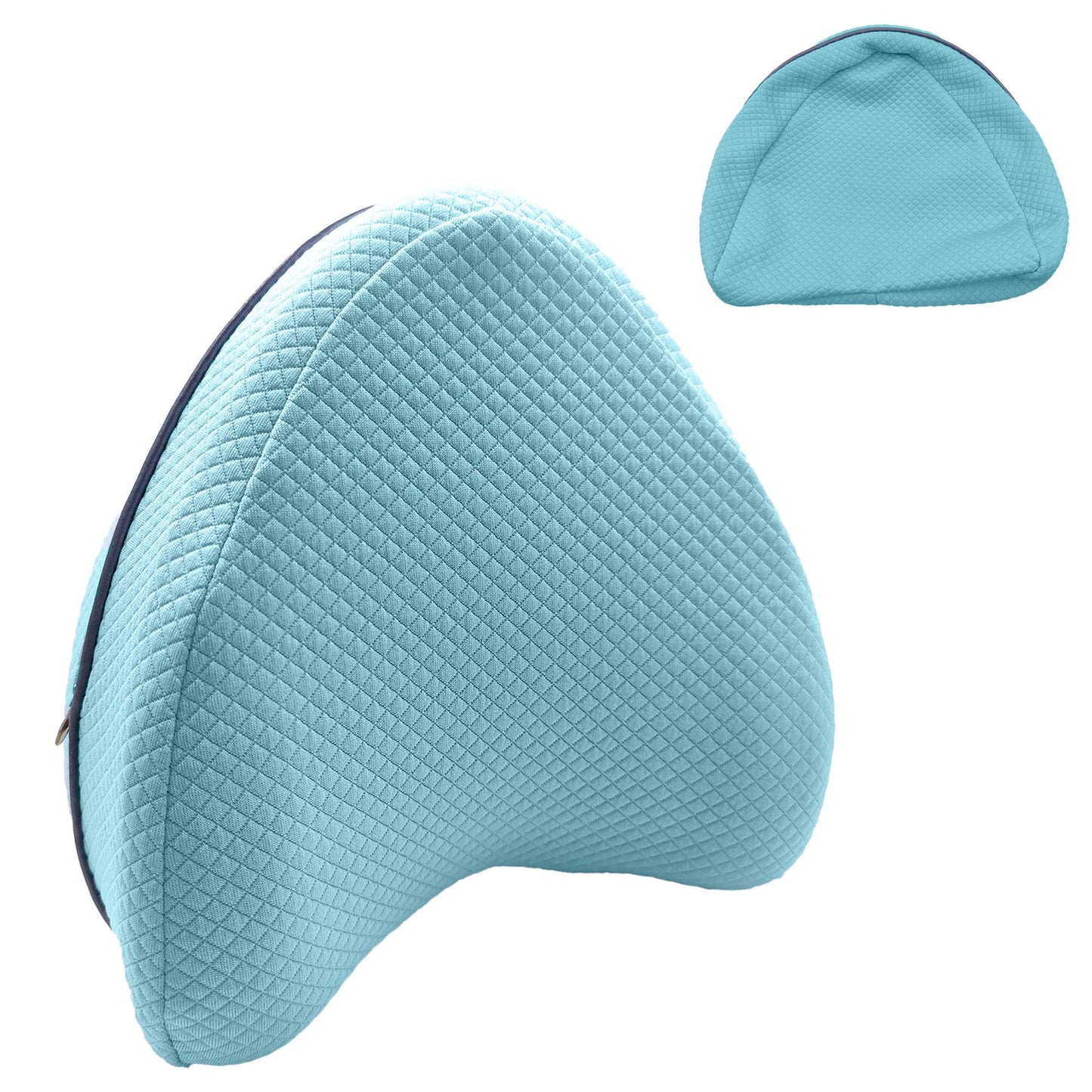 xcivi Pillowcase for Contour Memory Foam Side Sleeper Support Pillow, Pillowcase for Knee Pillow, Pillow Cases for Side Sleeper Pillow, Pillow Cover (Blue)